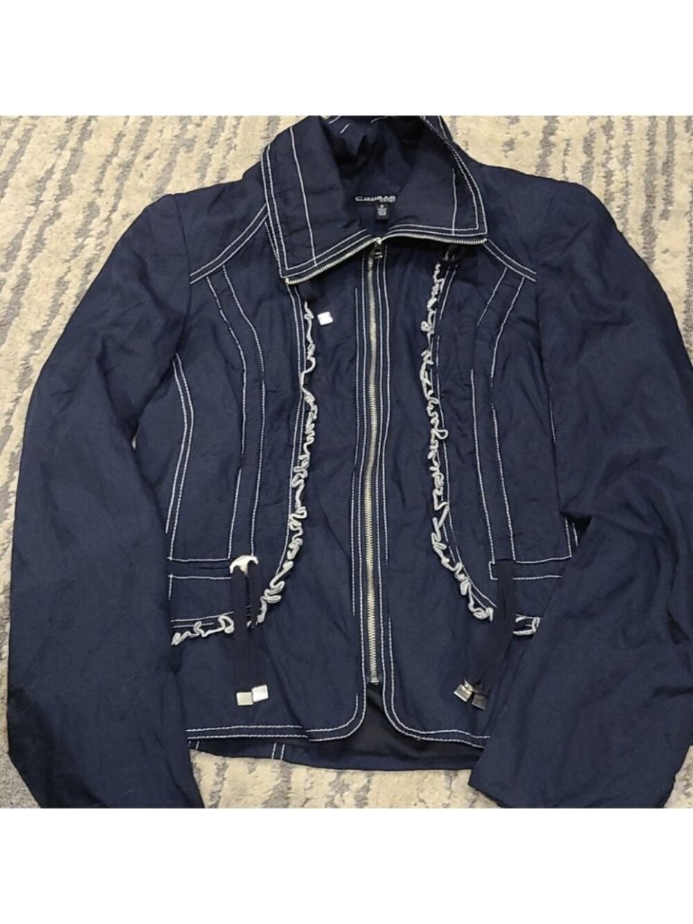 Conrad C Navy and white jacket